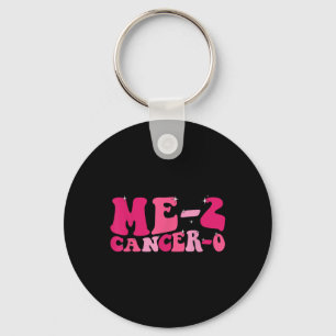 Me 2 Cancer 0 I Beat Cancer Twice Groovy Retro Sur Key Ring