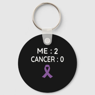 Me 2 Cancer 0 Pancreatic Cancer Awareness Key Ring