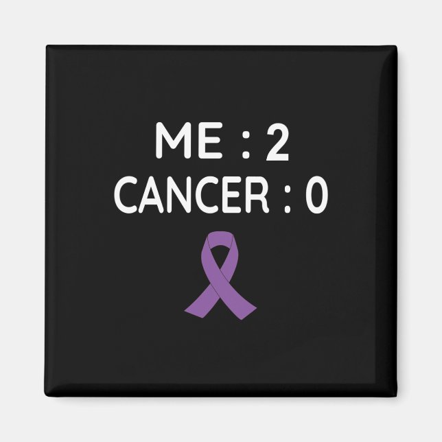 Me 2 Cancer 0 Pancreatic Cancer Awareness  Magnet (Front)