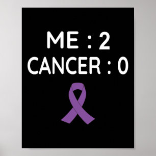 Me 2 Cancer 0 Pancreatic Cancer Awareness  Poster