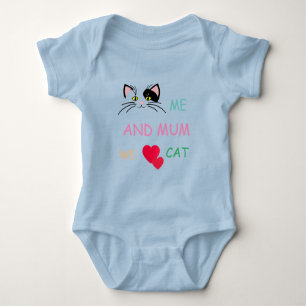 Me AND LOVE CAT Baby T-Shirt Bodysuit