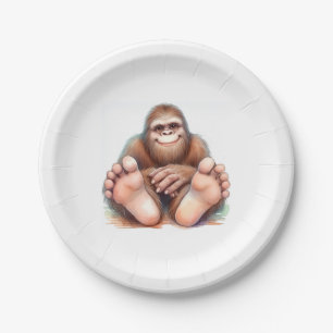 Me and My Bigfoot  Paper Plate