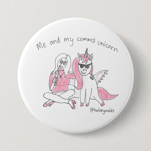 Me and my comms unicorn badge (Front)