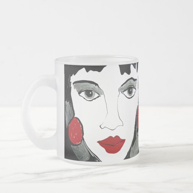 Me and My Ego Frosted Coffee Mug (Left)