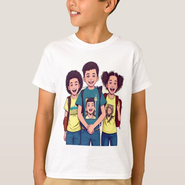 Me and my friends at school T-Shirt (Front)