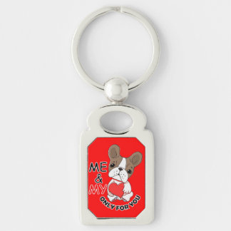 ME AND MY LOVE_Metal Keychain Oval Red-4