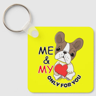 ME AND MY LOVE_Metal Keychain Oval Yellow-4