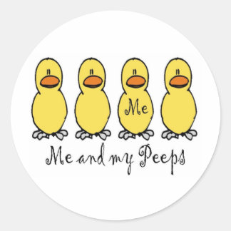 Me and My Peeps Classic Round Sticker