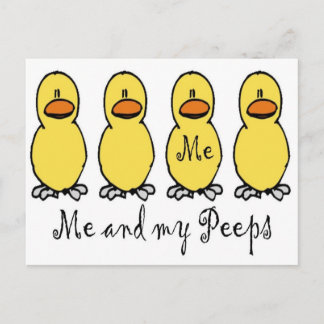Me and My Peeps Postcard