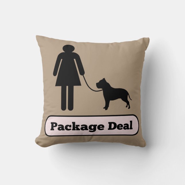 Me and My Pitbull Package Deal Cushion (Front)