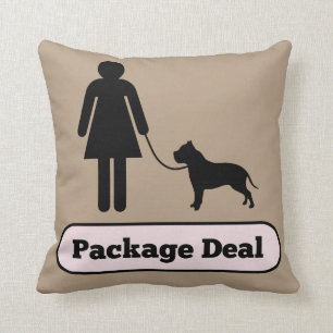Me and My Pitbull Package Deal Cushion