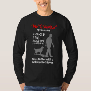 Me And My Shadow Golden Retriever T-Shirt