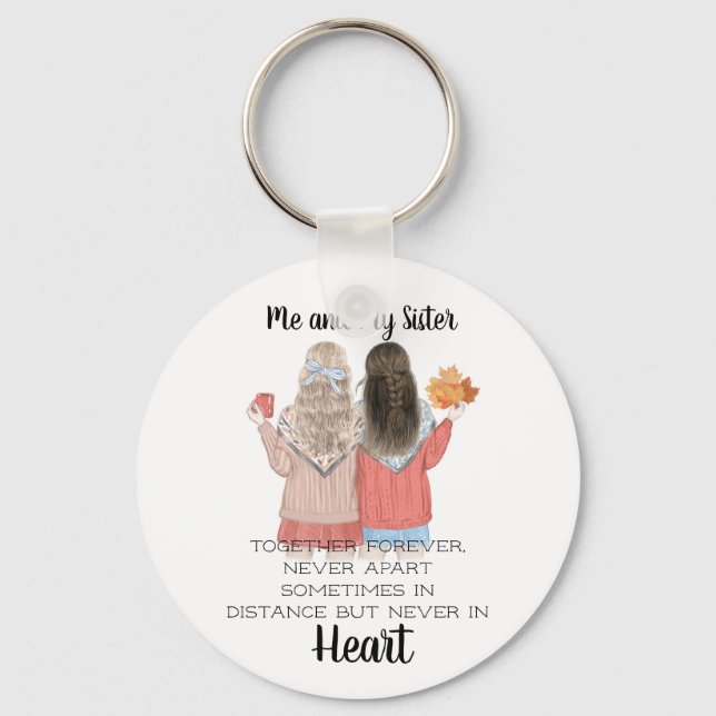 Me and My Sister Key Ring (Front)
