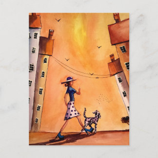 Me and the Dalmatian Postcard