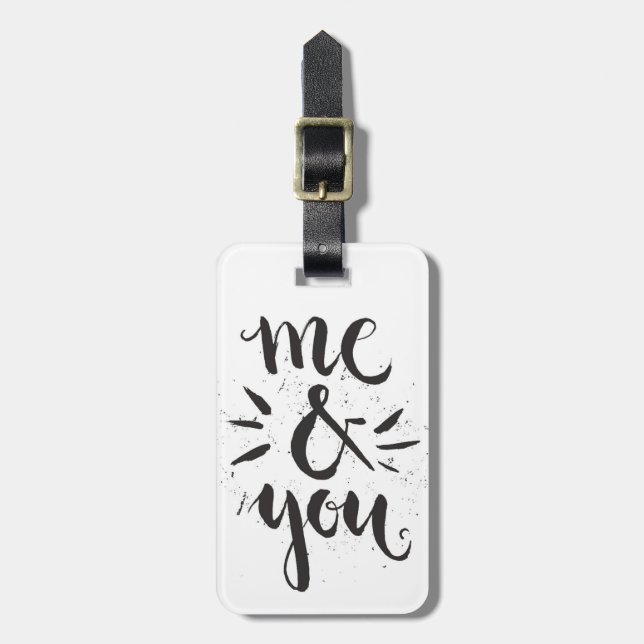 Me And You Luggage Tag (Front Vertical)