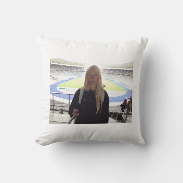 Me at the Olympic Stadium !!! Cushion (Front)