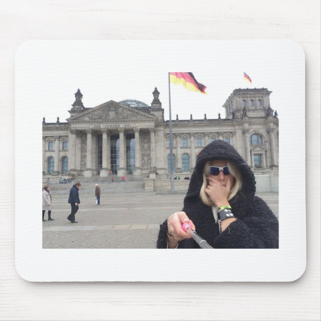Me at the Reichstag !!! Mouse Mat (Front)
