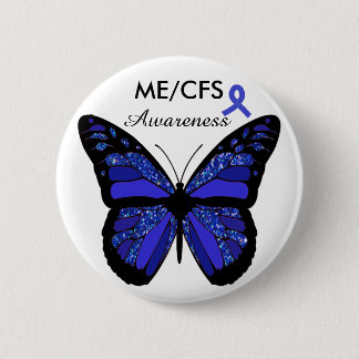 ME/CFS Awareness Butterfly Button