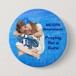 ME/CFS Awareness "Girl of Hope" 7.5 Cm Round Badge