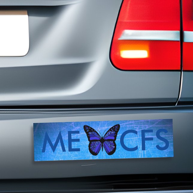 ME/CFS Blue Awareness Butterfly Bumper Sticker (Creator Uploaded)