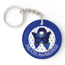 ME/CFS Syndrome Awareness Ribbon and Butterfly