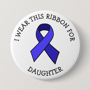ME/CFS Syndrome Awareness Ribbon Button