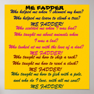 ME FADDER dad poster