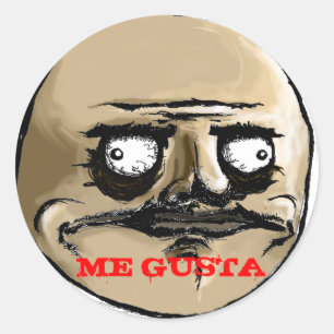 ME GUSTA CLASSIC ROUND STICKER
