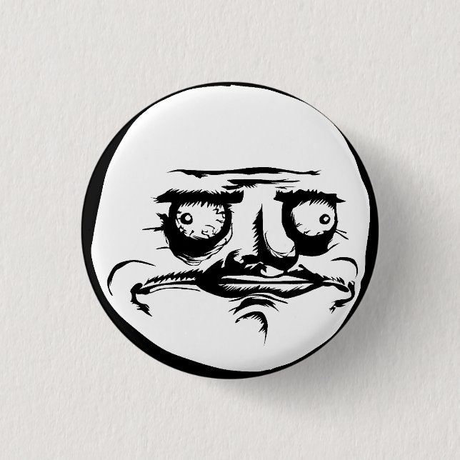 Me Gusta Face Meme 3 Cm Round Badge (Front)