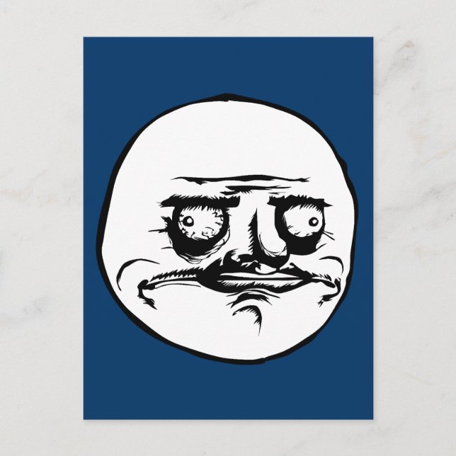 Me Gusta Face Meme Postcard (Front)