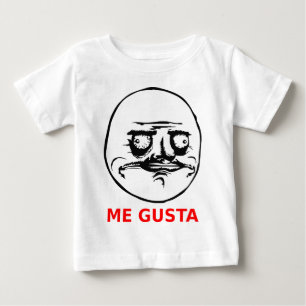 Me Gusta Face with Text Baby T-Shirt