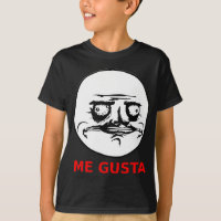 Me Gusta Face with Text