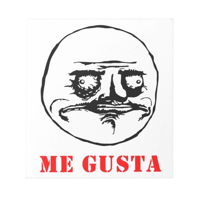 Me Gusta - meme Notepad (Front)
