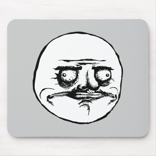 Me Gusta Rage Face Meme Mouse Mat (Front)