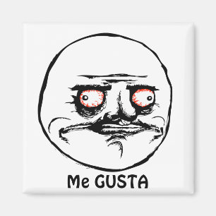 Me Gusta raging comic face Magnet