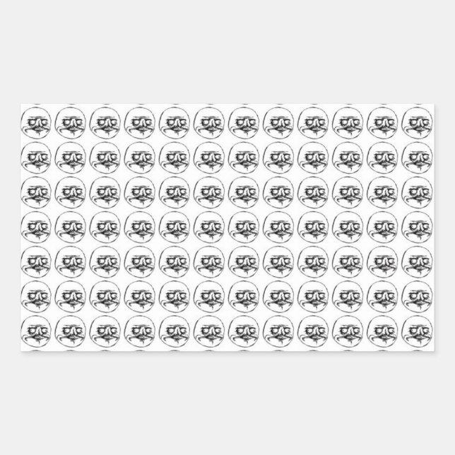 Me Gusta Rectangular Sticker (Front)