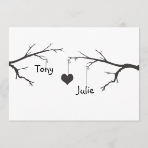 Me Heart You Engagement Party Invitation