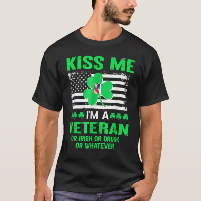 Me Im A Veteran Irish St Patricks Day T-Shirt (Front)