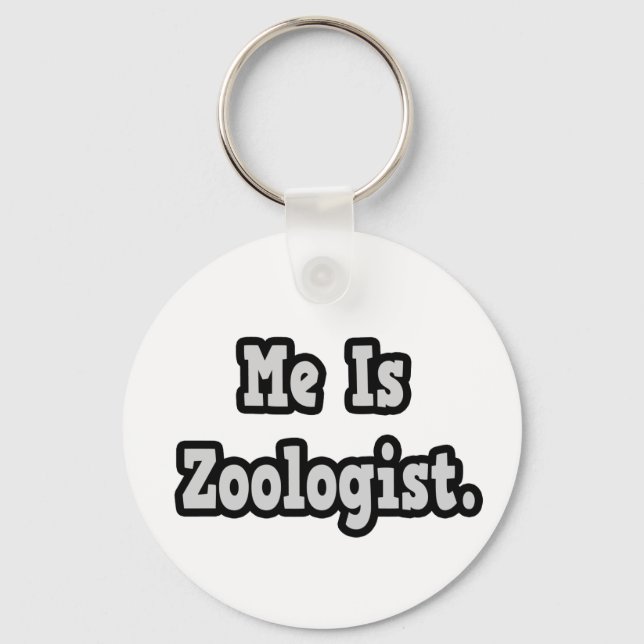 Me Is Zoologist Key Ring (Front)