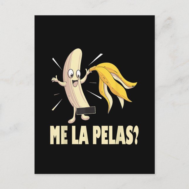 Me La Pelas Announcement Postcard (Front)