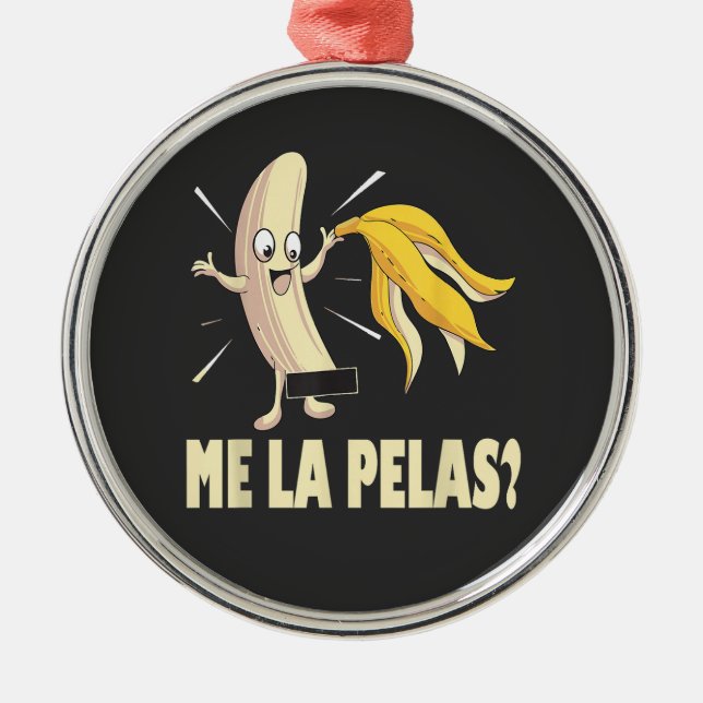 Me La Pelas Metal Tree Decoration (Front)
