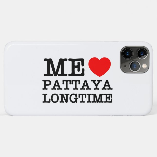 ME LOVE PATTAYA LONGTIME Case-Mate iPhone CASE (Back (Horizontal))