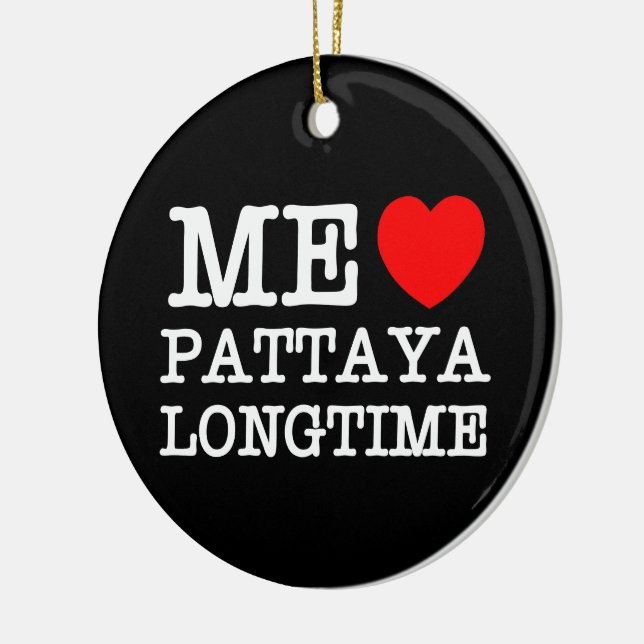 ME LOVE PATTAYA LONGTIME CERAMIC TREE DECORATION (Left)