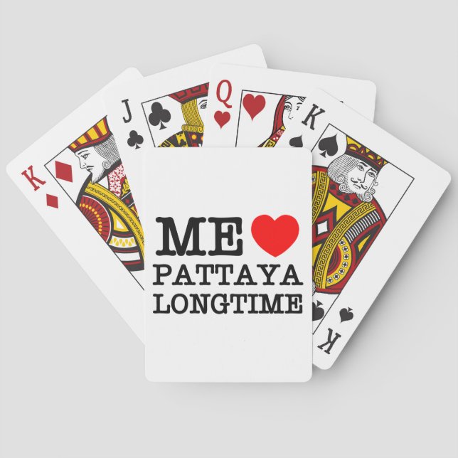 ME LOVE PATTAYA LONGTIME PLAYING CARDS (Back)