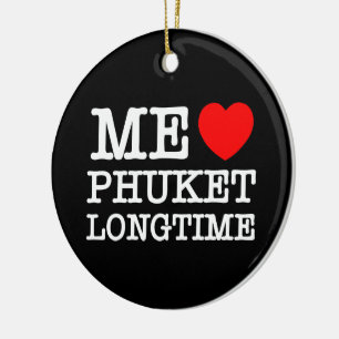 ME LOVE PHUKET LONGTIME CERAMIC TREE DECORATION