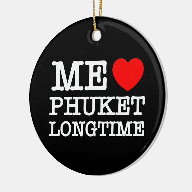 ME LOVE PHUKET LONGTIME CERAMIC TREE DECORATION (Left)