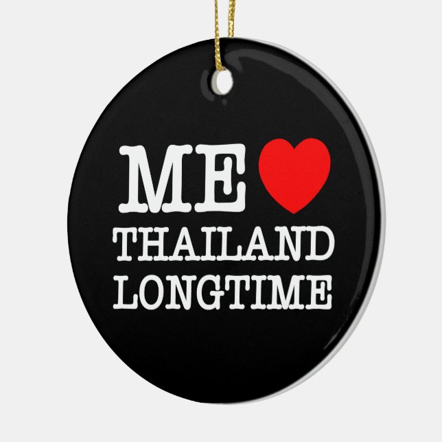 ME LOVE THAILAND LONGTIME CERAMIC TREE DECORATION (Left)