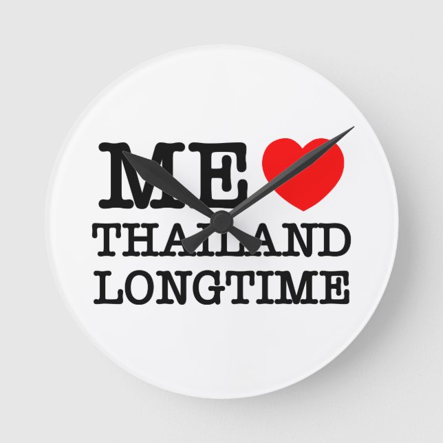 ME LOVE THAILAND LONGTIME ROUND CLOCK (Front)