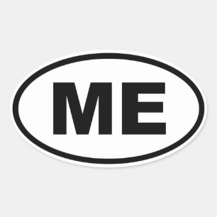 ME Maine Oval Sticker