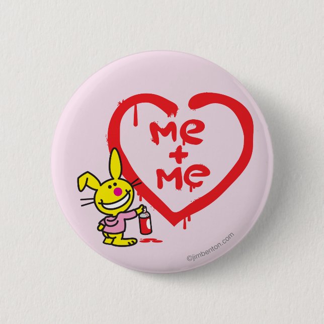 Me + Me 6 Cm Round Badge (Front)